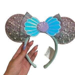 Disney Little Mermaid Seashell Pearl Minnie Ears 2023